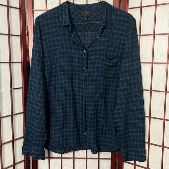 J.CREW PLAID BOY SHIRT‎ SIZE 16 - Picture 1 of 3